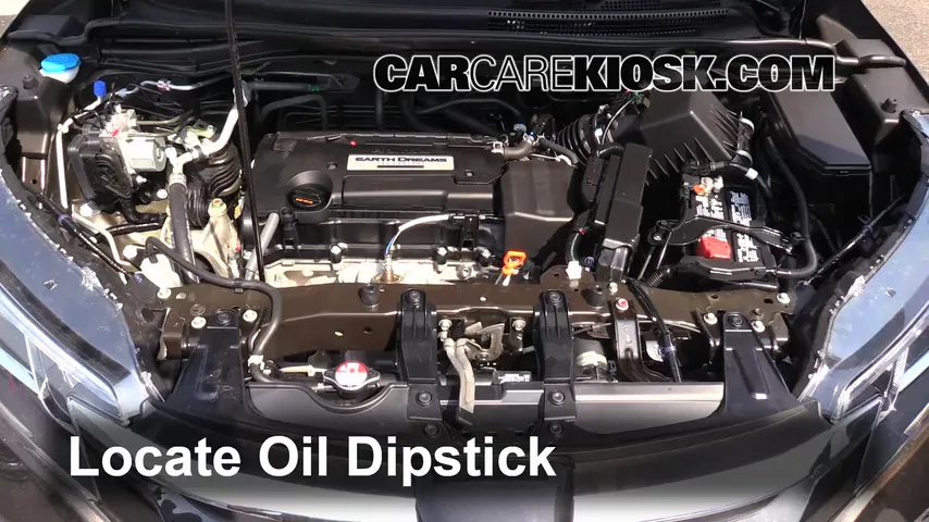2015 Honda CR-V EX 2.4L 4 Cyl. Aceite Controlar nivel de aceite